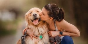 Happy Women And Dog Feeling The Benefits Of Loyalty Programmes