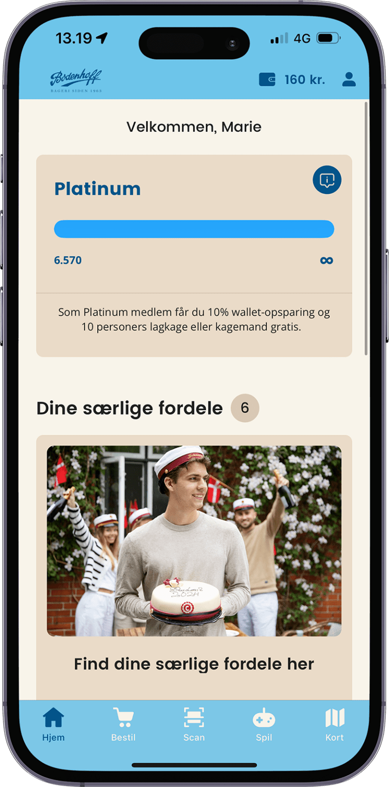 Bodenhoffs App Mockup Home Page