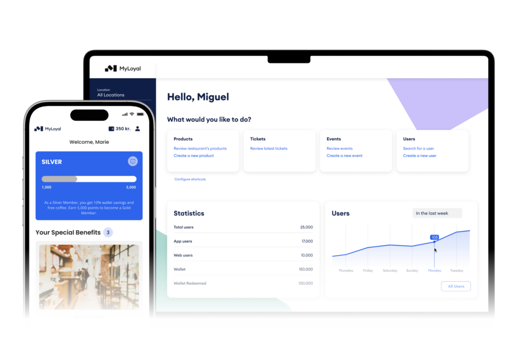 Myloyal White Label App Mockup