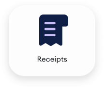 Receipts Button